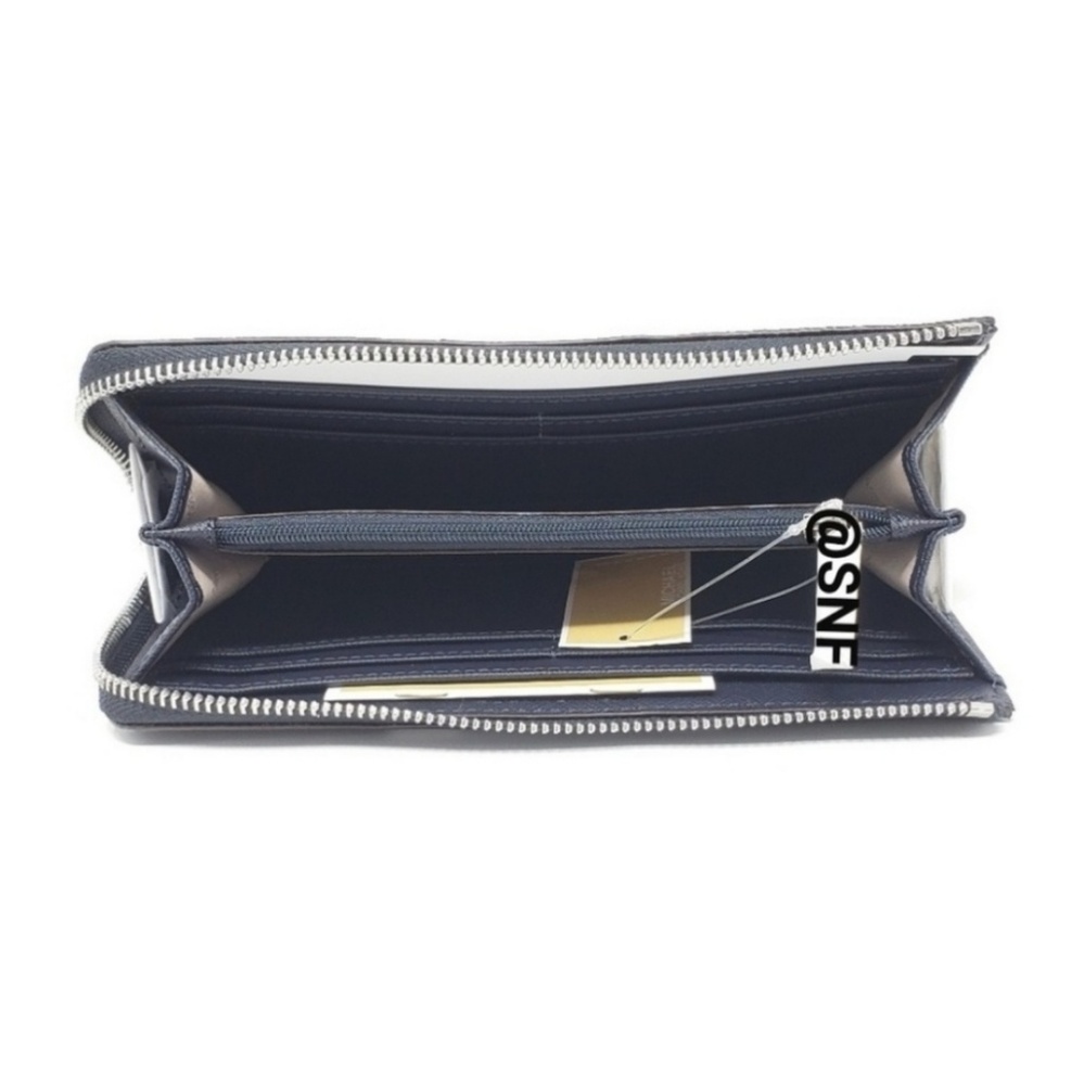 ⚠️LAST 1⚠️ Michael Kors Center Stripe Wallet Blue - Picture 2 of 3